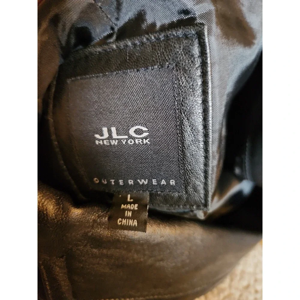 Black Leather Blazer Cut Jacket - Picture 4 of 4